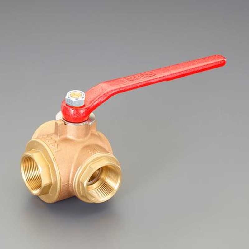 エスコ EA470BA-14 Rc1・1/2”三方ボールバルブ 1個(ご注文単位1個)【直送品】