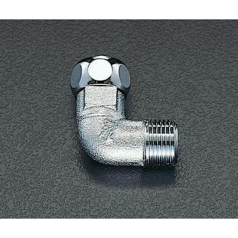 エスコ EA432LD-44 G1/2”xG1/2”ナット付フレキ用エルボ 1個（ご注文単位1個）【直送品】