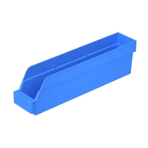 エスコ EA661CL-62 111x550x155mm パーツトレー/ラック棚用(青/10個) 1組 （ご注文単位1組）【直送品】