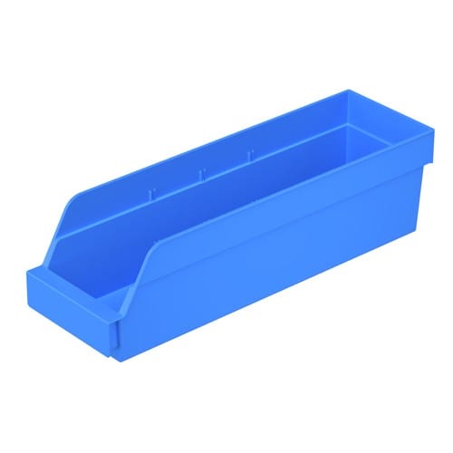 エスコ EA661CL-67 166x550x155mm パーツトレー/ラック棚用(青/10個) 1組 （ご注文単位1組）【直送品】