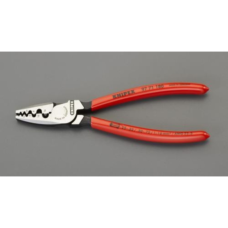 エスコ EA538KD 0.25-16.0m㎡圧着ペンチ(フェルール端子用) 1個（ご注文単位1個）【直送品】