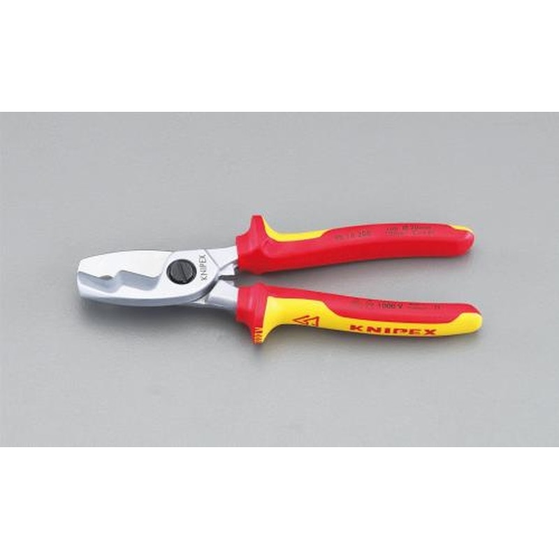 エスコ EA585KA-20 φ20mm/200mmケーブルカッター(絶縁/メッキ) 1個（ご注文単位1個）【直送品】