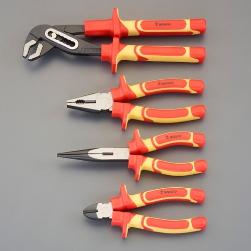 エスコ EA640XW-21 [4本組] 絶縁プライヤーセット 1セット （ご注文単位1セット）【直送品】