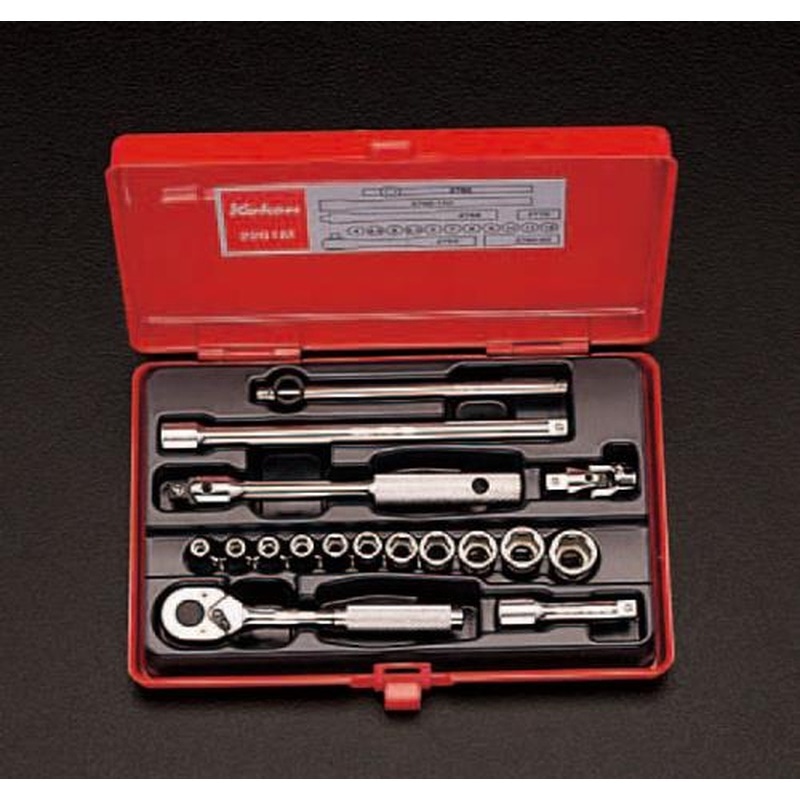 エスコ EA618-3 1/4”DRソケットレンチセット 1個（ご注文単位1個）【直送品】