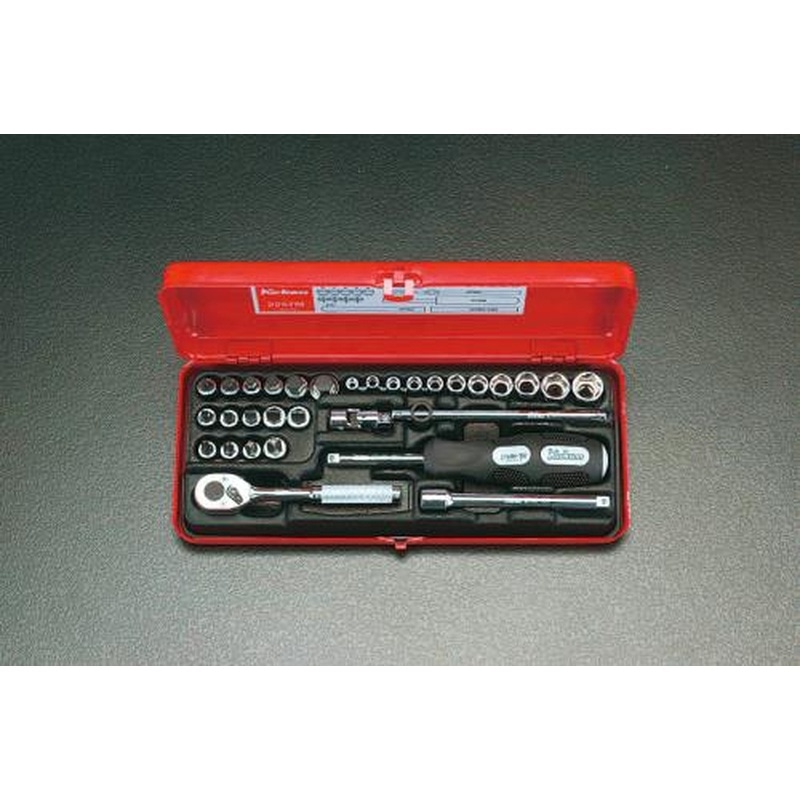 エスコ EA618-6 1/4”DRソケットレンチセット 1個（ご注文単位1個）【直送品】