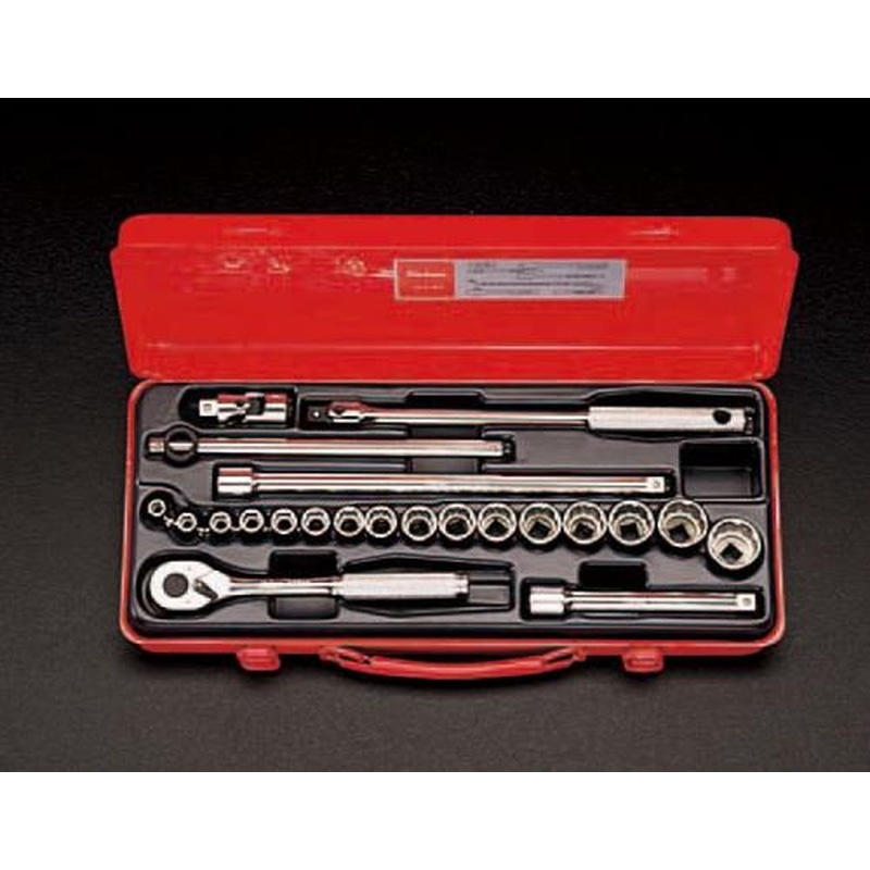 エスコ EA618B-6 3/8”DRソケットレンチセット 1個（ご注文単位1個）【直送品】