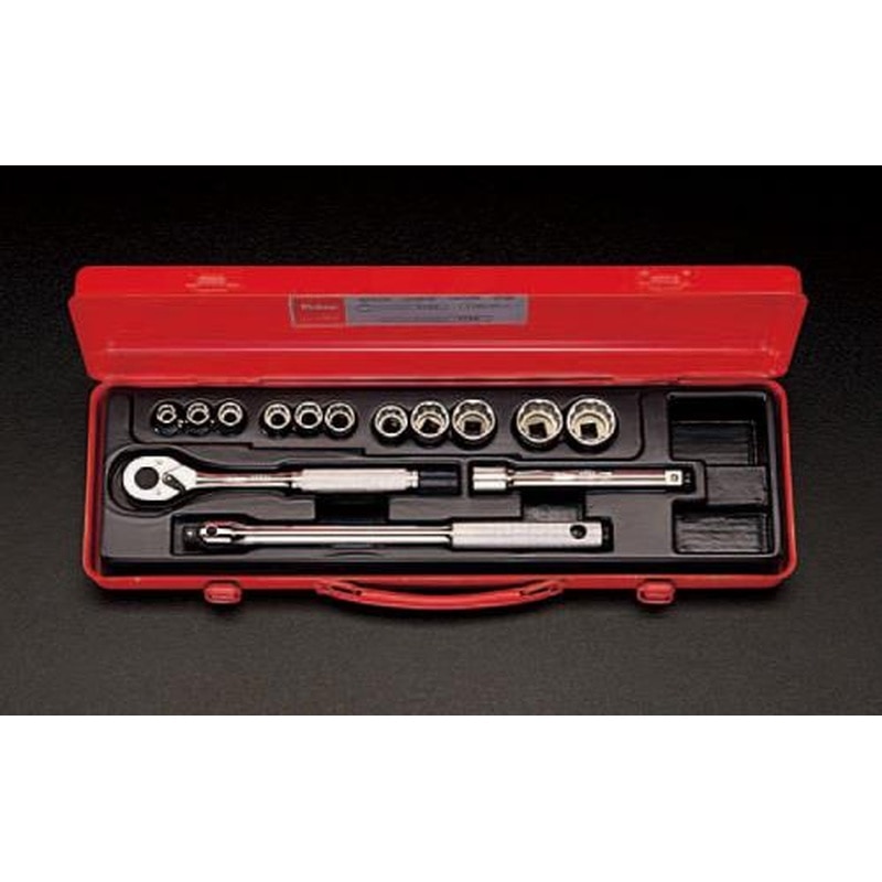 エスコ EA618B-7 3/8”DRソケットレンチセット 1個（ご注文単位1個）【直送品】