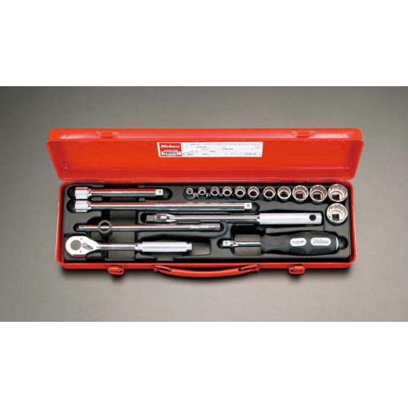 エスコ EA618B-8 3/8”DRソケットレンチセット 1個（ご注文単位1個）【直送品】