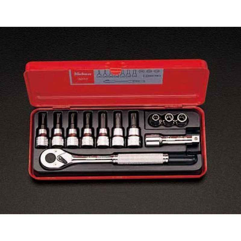 エスコ EA618BZ-5 3/8”DR［Torx]ビットソケットセット 1個（ご注文単位1個）【直送品】