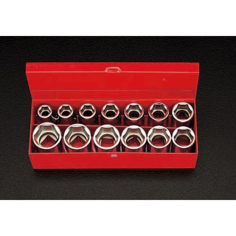 エスコ EA618C-23 1/2”DRソケットセット 1個（ご注文単位1個）【直送品】