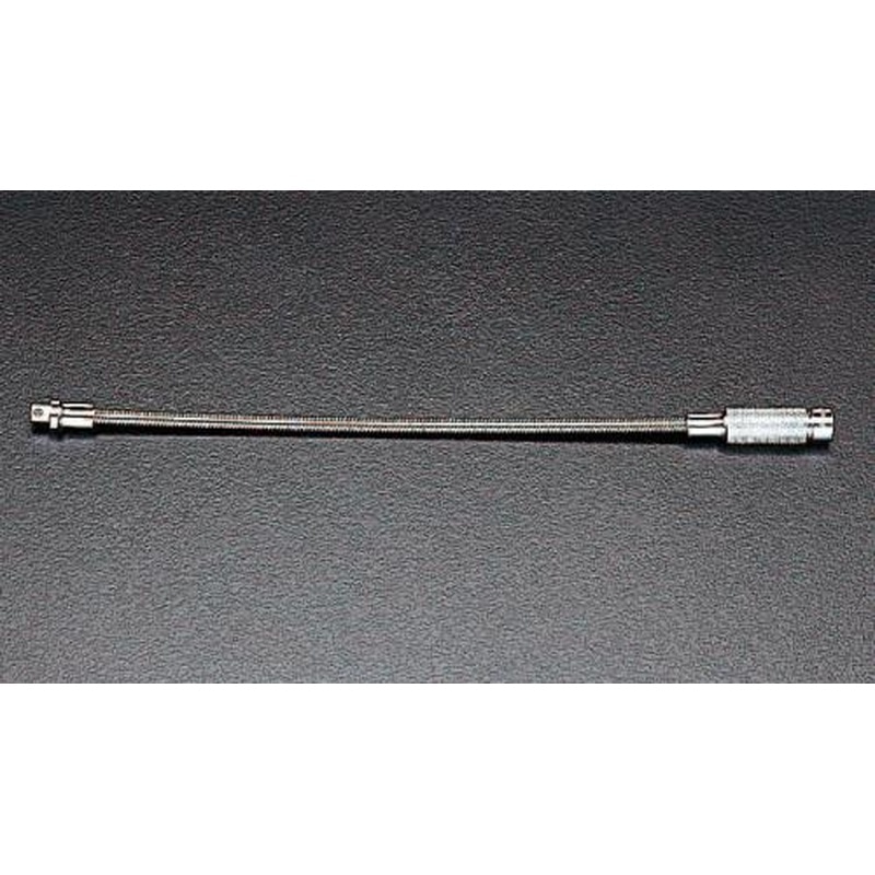 エスコ EA618AB-300F 1/4”DR/300mmエクステンションバー(フレキシブル) 1個（ご注文単位1個）【直送品】