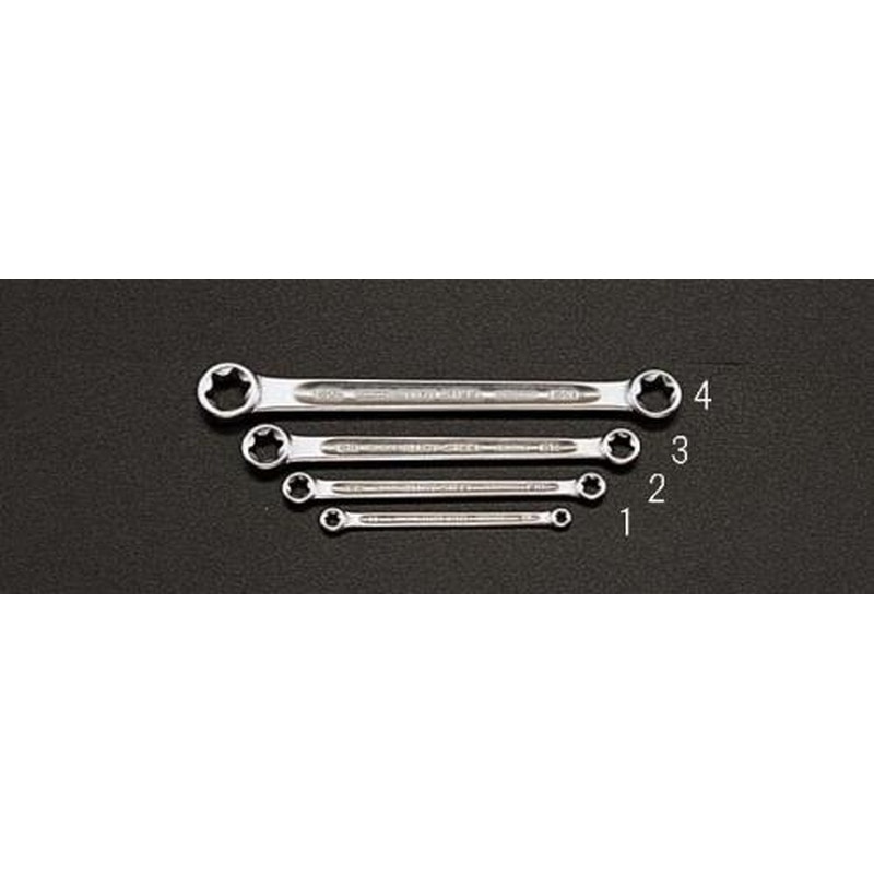 エスコ EA616TR-2 E10xE12［Torx]めがねレンチ 1個（ご注文単位1個）【直送品】