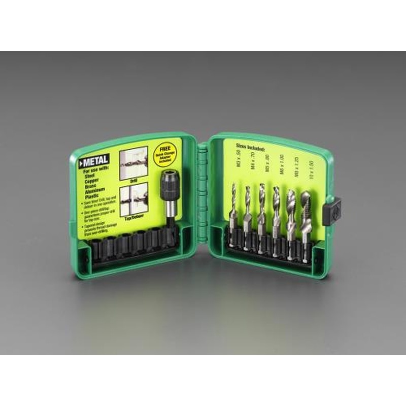 エスコ EA829CG M3-M10/6本組ドリルタップ 1個（ご注文単位1個）【直送品】