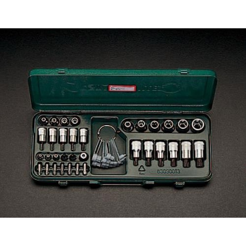 エスコ EA617YJ-3 3/8”DR［Torx]ソケットセット 1個（ご注文単位1個）【直送品】