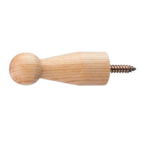 エスコ EA951CA-114A φ12x35mm つまみ(木製/ねじ込み式) 1個 （ご注文単位1個）【直送品】