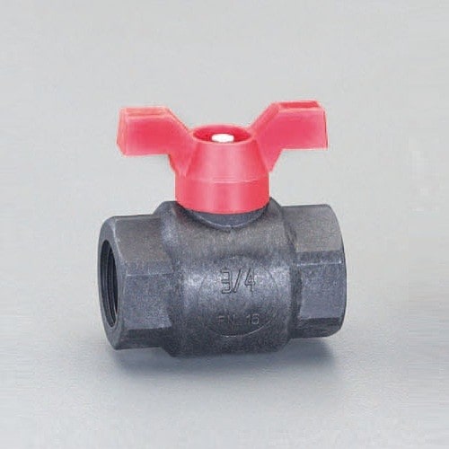 エスコ EA470VE-4A 1/2ボールバルブ(PP) 1個 （ご注文単位1個）【直送品】