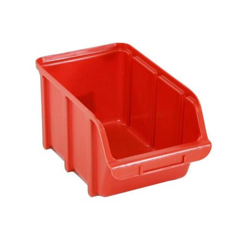 エスコ EA661CJ-3 145x240x127mmパーツトレー(重ね置型/赤) 1個（ご注文単位1個）【直送品】