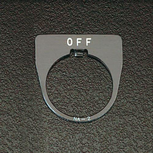 エスコ EA940DC-22A 30mm 銘板(OFF) 1枚 （ご注文単位1枚）【直送品】