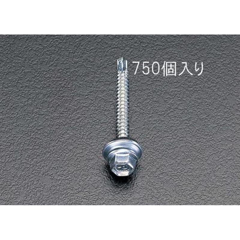 エスコ EA949EF-51 5x19mm六角頭ピアスビス(シール付/750本) 1個(ご注文単位1個)【直送品】