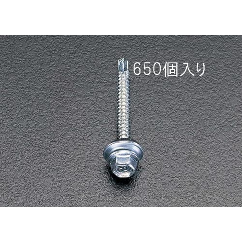 エスコ EA949EF-52 5x25mm六角頭ピアスビス(シール付/650本) 1個(ご注文単位1個)【直送品】