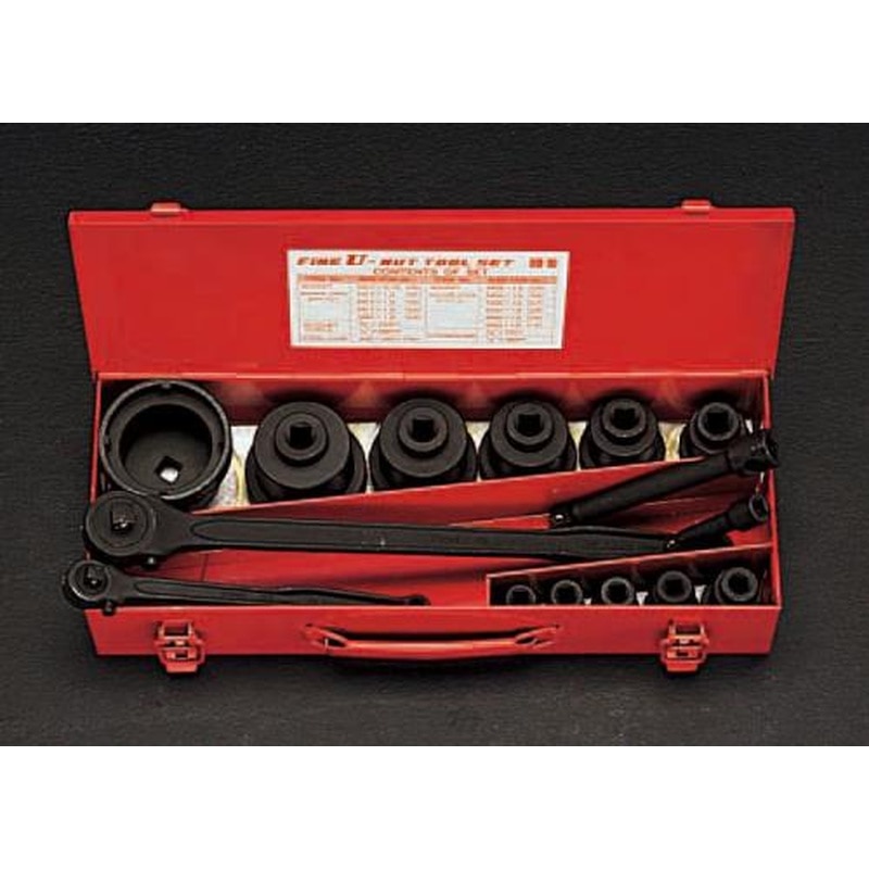 エスコ EA949K M10-M50ファインナットレンチセット 1個（ご注文単位1個）【直送品】