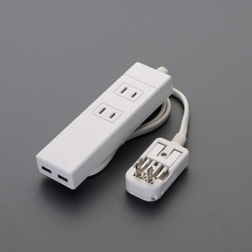 エスコ EA940CD-88A AC240V 海外用マルチ変換タップ[USBポート付] 1個 （ご注文単位1個）【直送品】