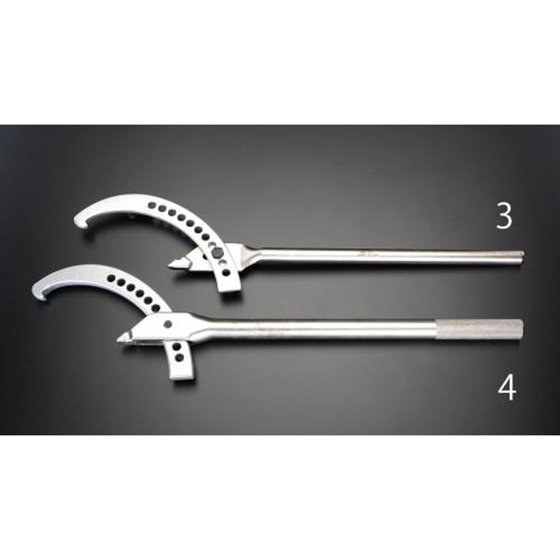 エスコ EA613XK-3 120-320mmアジャスタブルフックレンチ 1個(ご注文単位1個)【直送品】