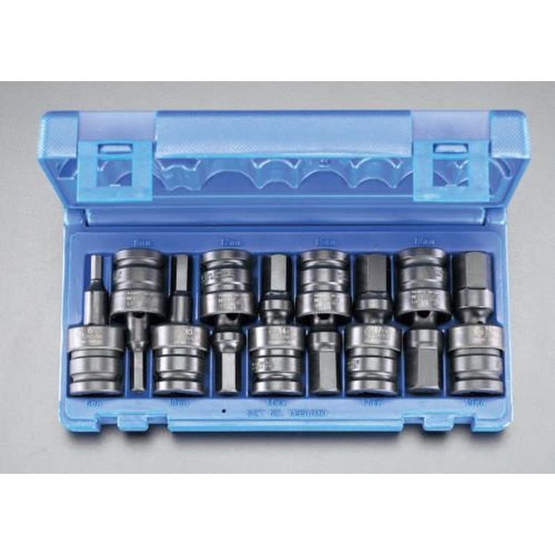 エスコ EA164DV-23 1/2”DR/6-19mm(9個組)ユニバーサル［INHEX]ソケット 1個（ご注文単位1個）【直送品】