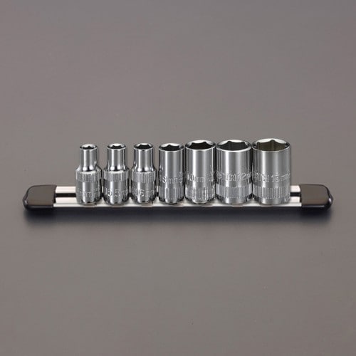 エスコ EA687AS-1 1/4DR/5-13mm ソケットセット 1セット （ご注文単位1セット）【直送品】