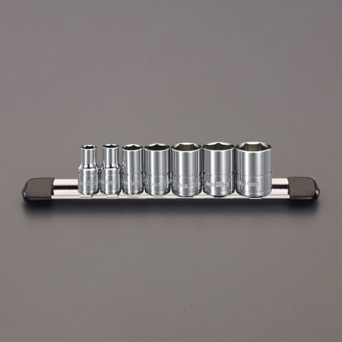 エスコ EA617CL-1 1/4DR/7個組 ソケットセット 1セット （ご注文単位1セット）【直送品】