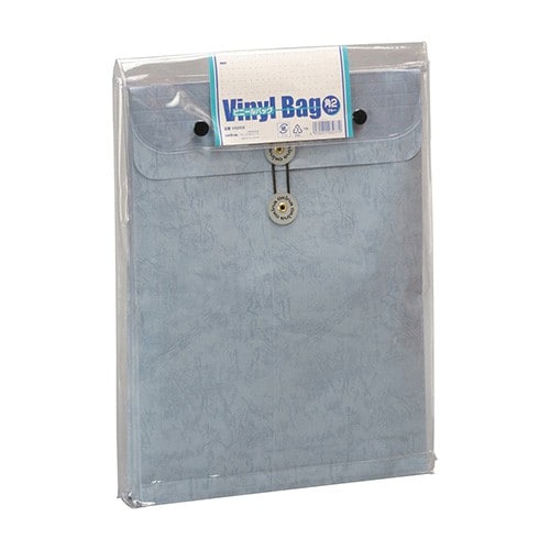 エスコ EA762GE-111 253x339mm/角2 ビニールバッグ(ブルー/10枚) 1箱 （ご注文単位1箱）【直送品】