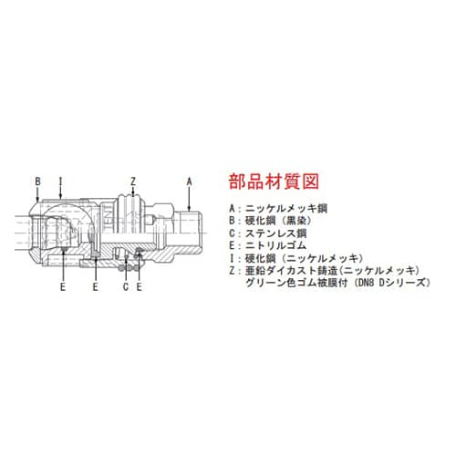 エスコ EA140RB-3A R 3/8雄ねじエアーカプラソケット(スイング式) 1個 （ご注文単位1個）【直送品】