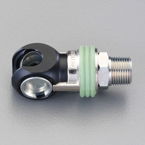 エスコ EA140RB-4A R 1/2雄ねじエアーカプラソケット(スイング式) 1個 （ご注文単位1個）【直送品】