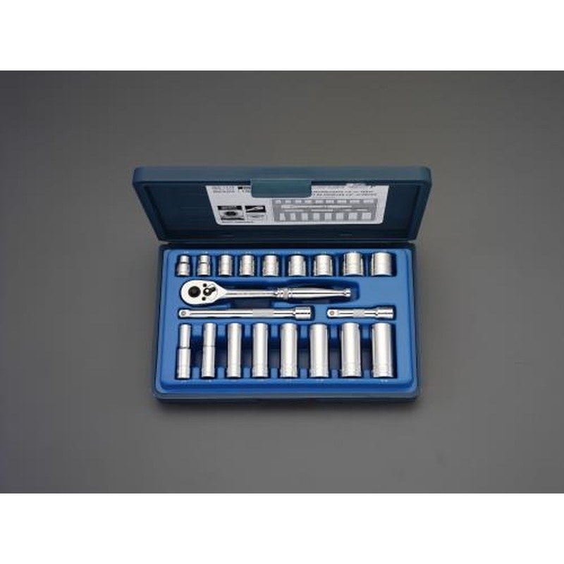 エスコ EA617CC-58 3/8”DRソケットレンチセット 1個（ご注文単位1個）【直送品】