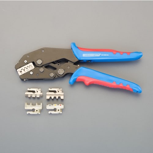 エスコ EA538W-3A 圧着ペンチ(フェルール・差込・MC4端子用) 1本 （ご注文単位1本）【直送品】