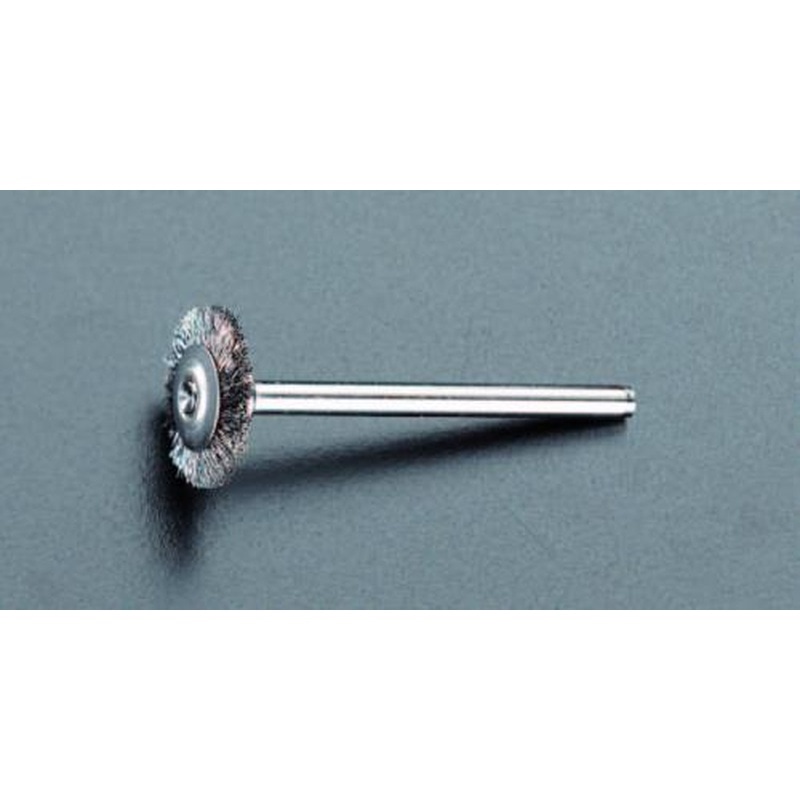 エスコ EA819AK-36 19mm/3.2mm軸平型軸付ブラシ(ステンレス製) 1個（ご注文単位1個）【直送品】