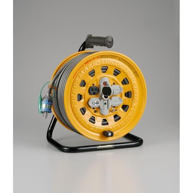 エスコ EA815D-50 AC125V/15A/50mコードリール(漏電遮断付) 1個（ご注文単位1個）【直送品】