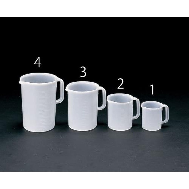 エスコ EA991KC-4 3000ml取手付ポリビーカー 1個(ご注文単位1個)【直送品】