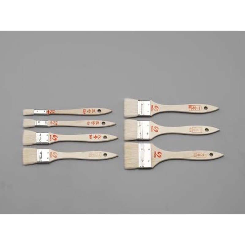 エスコ EA109HA-37 7本組ラック・ニス用刷毛セット 1個（ご注文単位1個）【直送品】