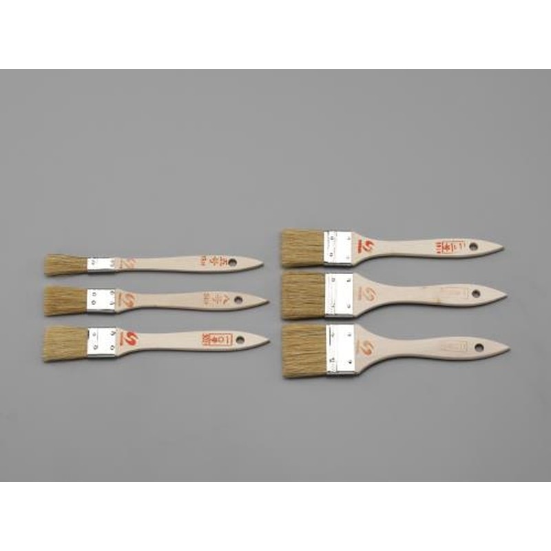 エスコ EA109HA-46 6本組ラック・ニス用刷毛セット 1個（ご注文単位1個）【直送品】