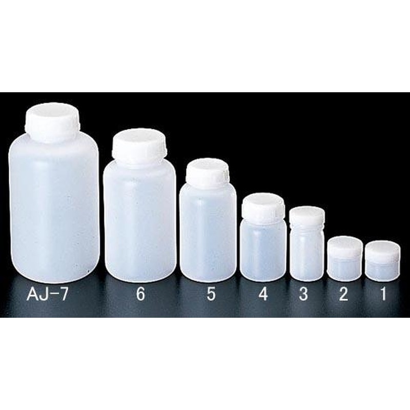 エスコ EA508AJ-3 φ38x77mm/50ml広口ポリ容器(中蓋付) 1個(ご注文単位1個)【直送品】