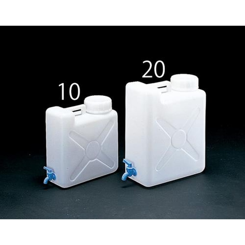 エスコ EA508AV-10 10Lポリタンク(バルブコック付) 1個（ご注文単位1個）【直送品】