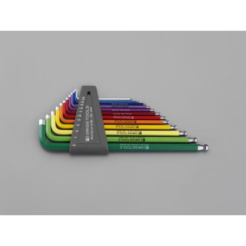 エスコ EA573CL 1/20”-5/16”/12本組［BallHexagon]キーレンチ 1個（ご注文単位1個）【直送品】