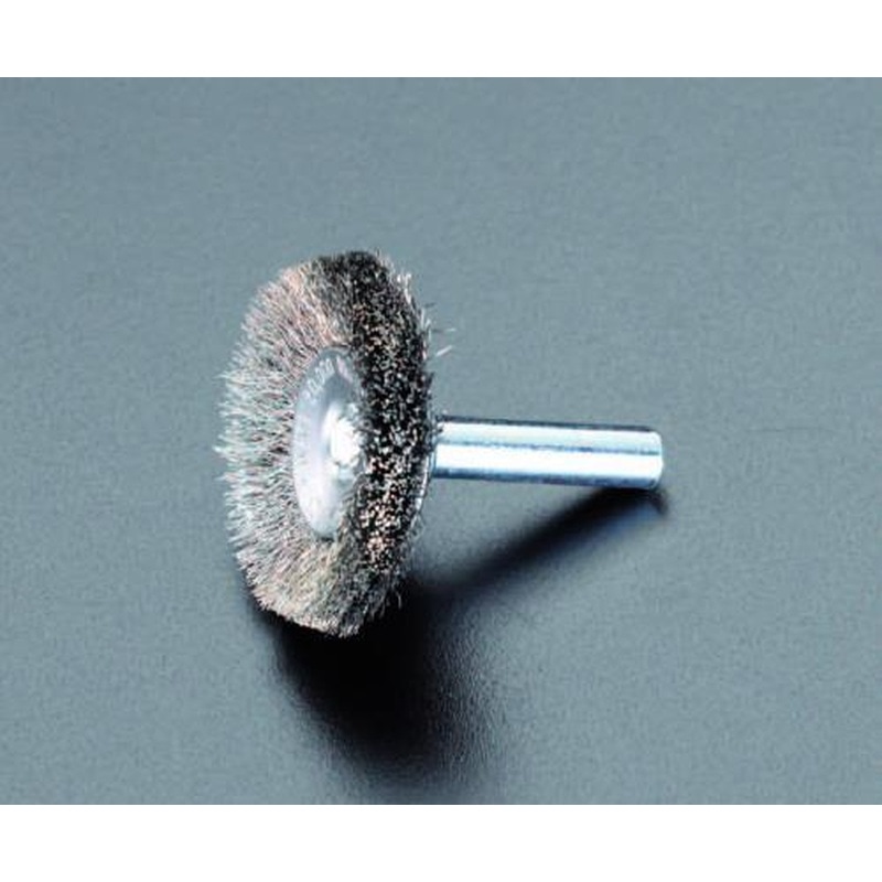 エスコ EA819BP-14 75mm/6.4mm軸軸付ブラシ(カップ型・ステンレス製) 1個（ご注文単位1個）【直送品】