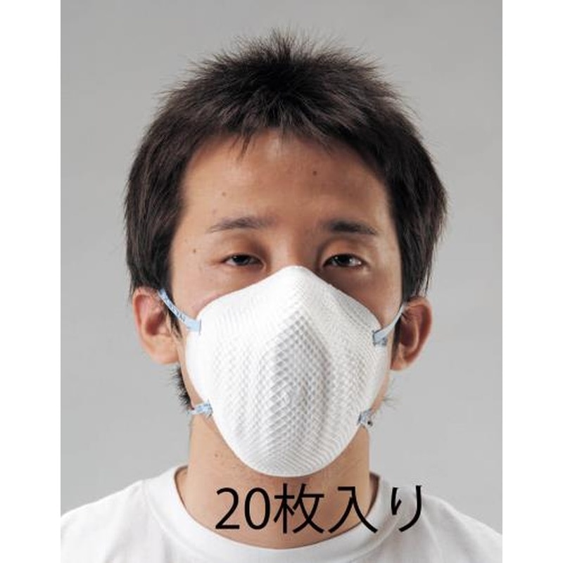 エスコ EA800MJ-22[N95/M-L]マスク(20枚) 1個（ご注文単位1個）【直送品】