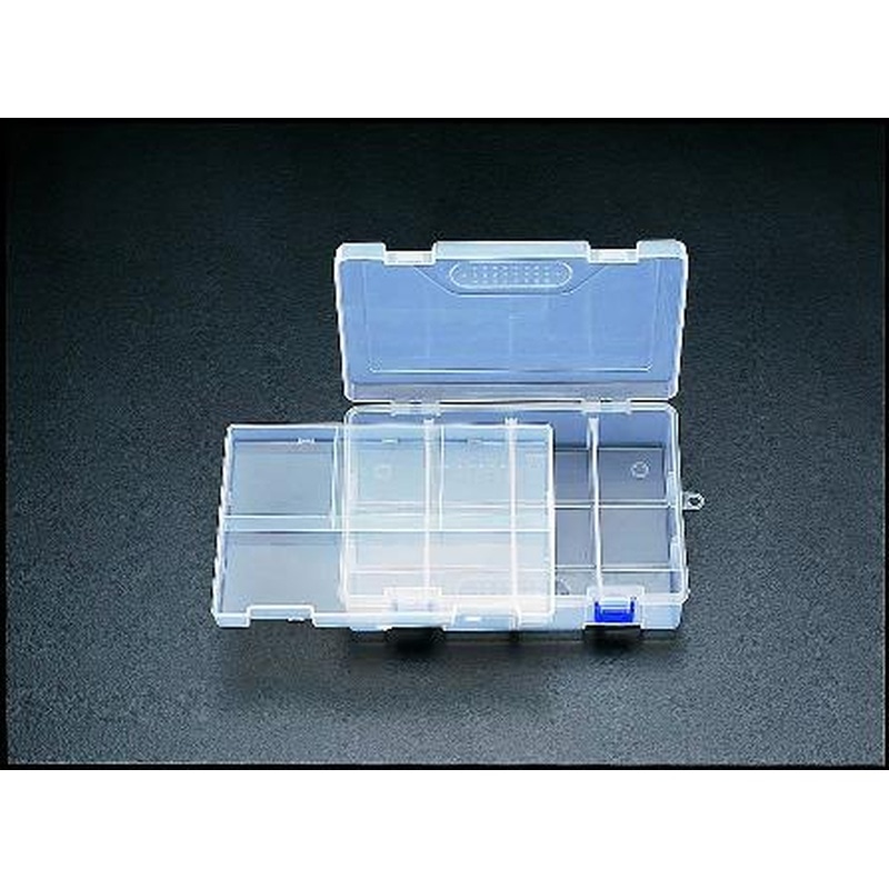 エスコ EA508KC-3 234x168x62mmパーツケース(中皿付) 1個（ご注文単位1個）【直送品】