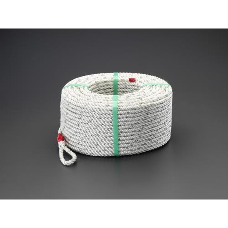 エスコ EA628MC-144 14mmx200mナイロンロープ(両側アイ加工) 1個（ご注文単位1個）【直送品】