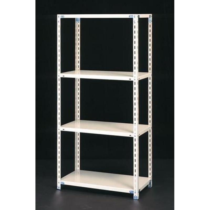 エスコ EA976AA-90 875x450x1800mm/120kg/4段スチール棚 1個（ご注文単位1個）【直送品】