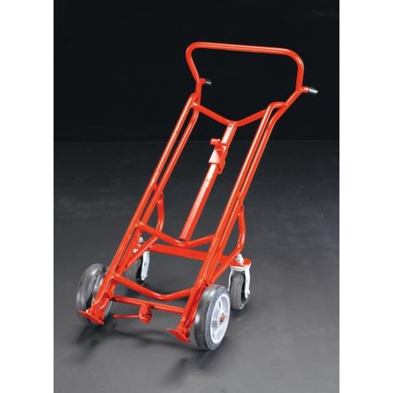 エスコ EA520WB-3 580x1524mm/450kgドラムトラック(自在車) 1個（ご注文単位1個）【直送品】