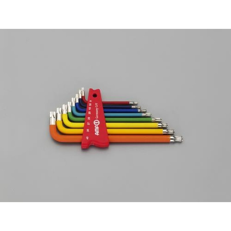 エスコ EA573GT-280 8本組［BallTorx]キーレンチ(マルチカラー) 1個（ご注文単位1個）【直送品】